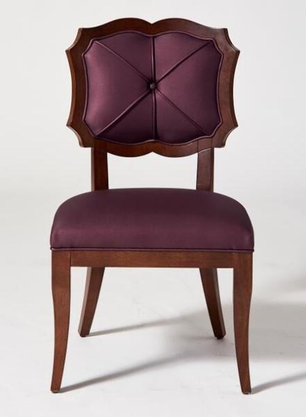 Mahogany wood fabric upholstery leisure chair/wooden dining chair/desk chair