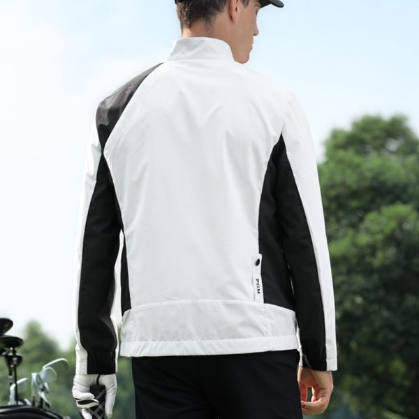 Men's Lightweight Polyester Golf Jacket OEM Custom Sport Outerwear Item