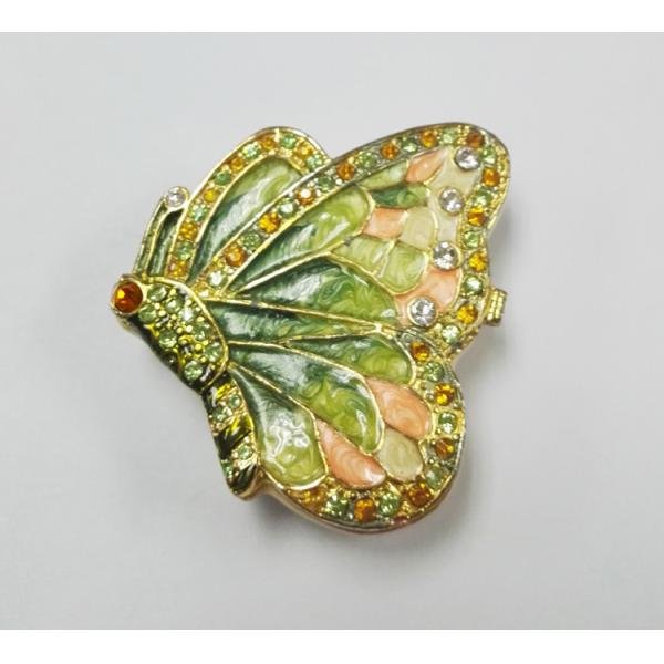 butterfly shape metal jewelry box for ladies gift