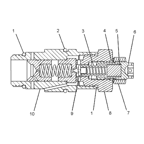 834G 836 844K 854 GVALVE GP-RELIEF 6E6138 FOR PARTS