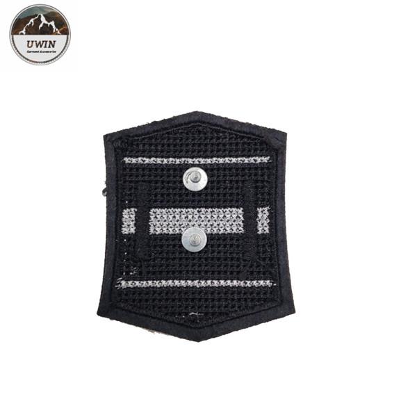 Washable Black 3D Custom Motorcycle Patches One Side Design Any Shape Available