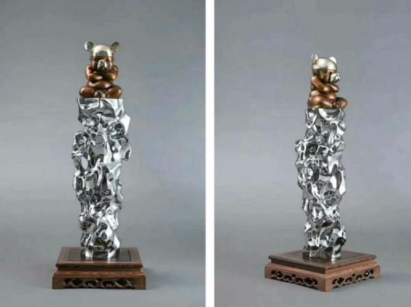 stainless steel sculpture for artist ,mirror finish ,China stainless steel Sculpture supplier