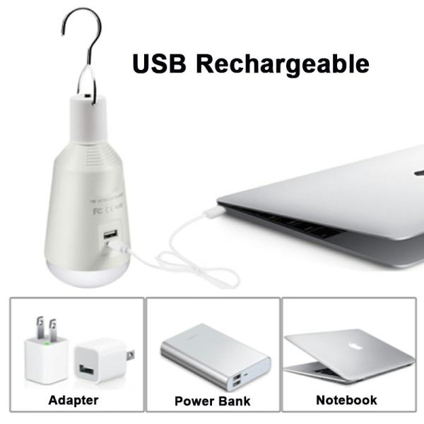 5V Portable LED Solar Light 7W Bulb LED Lamp USB Rechargeable Solar Powered Outdoor/Indoor Travel Camping garden Light Tent