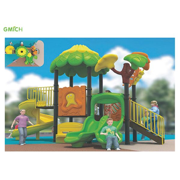 Outdoor Playground Plastic Swing Slide For Kids Amusement Park Equipment Hot Sale Safety
