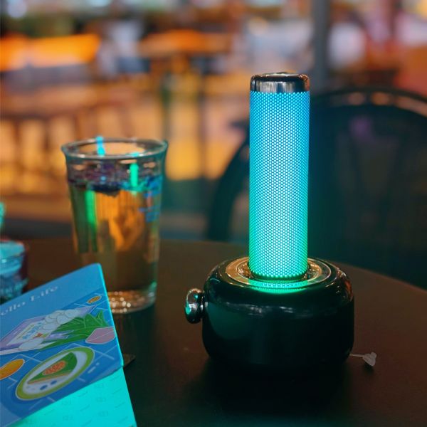 Colorful Tabletop Ambient Light Base Available in Three Different Colors for Bedroom