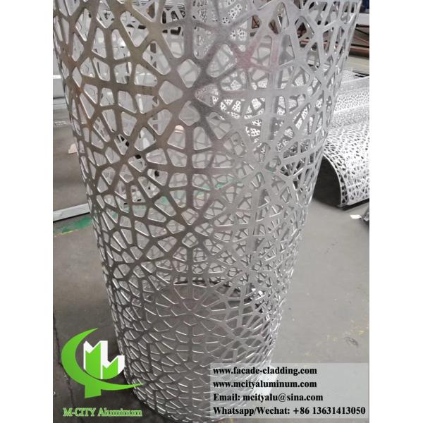 Площади из твердого металла, алюминиевая облицовка, декорации для колонн круглой формы с лазерным резкой