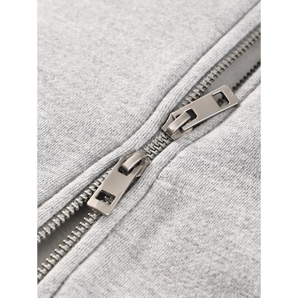 Уличная капюшонок Crop Top Дизайнер хлопчатобумажный полиэстер капюшон мужской свитер мужской полный цип Slim Street Wear капюшон