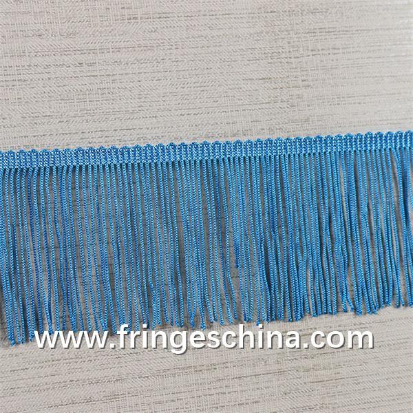 Fluorescent color custom design OEM rayon fringes trimming for garment clothes decoration