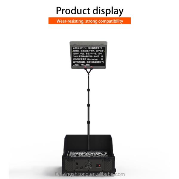 Внутреннее наружное TYSTVideo Trump Glass Teleprompter Сильное стекло дистанционного управления