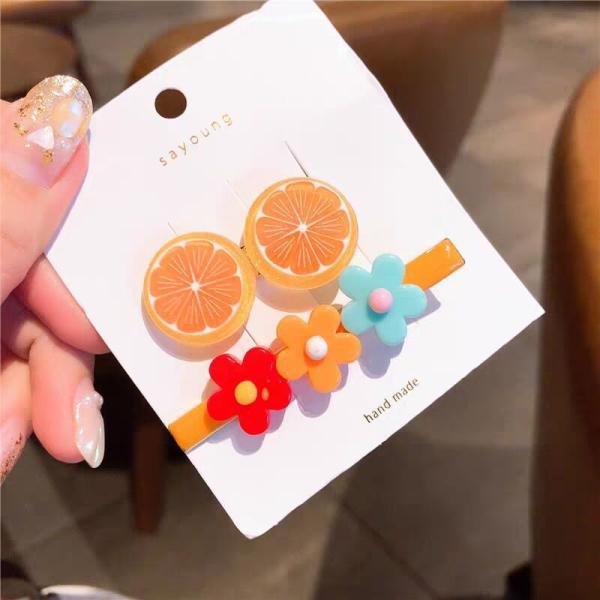 Diy Childrens Hair Accessories Fruit Shape Hair Grips Cartoon Baby For Girls Kids  19 Cm