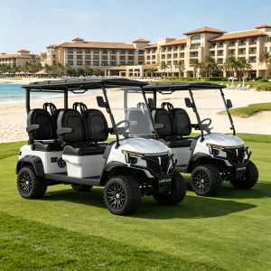 L4 4-Seater Luxury Electric Golf Buggy with Heavy Duty Independent Suspension
