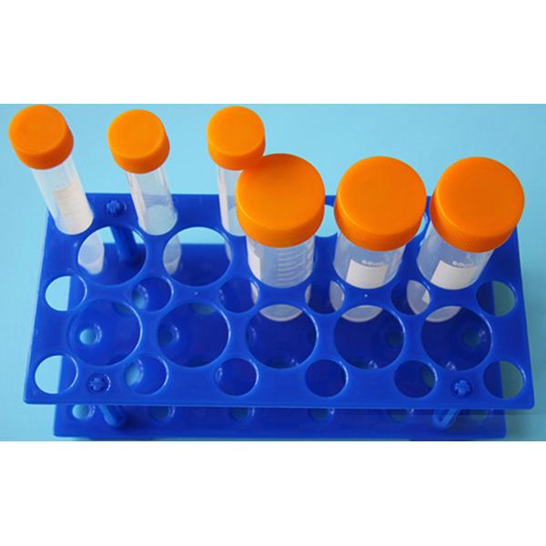 Test Tube Rack, Centrifuge Tube Holder (2 Pack - Blue and Orange) for 10ml, 15ml, 50ml, Detachable Plastic Stand