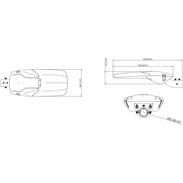 Водоустойчивое бросание Alu 150lm/w плашки IP66 затемняя уличный свет СИД
