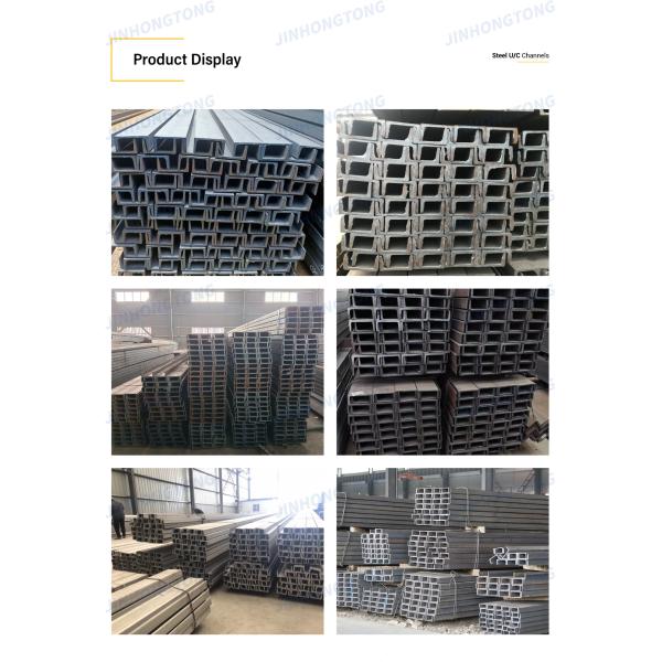 U-Shape Beam ASTM Q235 Q345 Hot Rolled Channel Steel for Support Structure Application