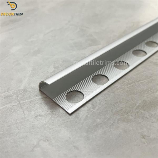 Alloy 6063 T5 Material Metal Tile Trims 12.5mm Round Aluminium Trim