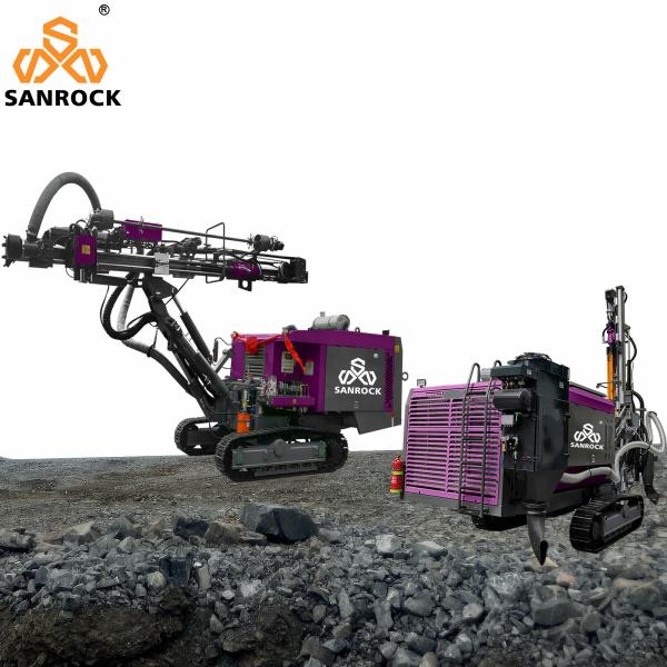 194kw integrou o equipamento da perfuração que mina a esteira rolante giratória DTH da perfuração que fura Rig Machine