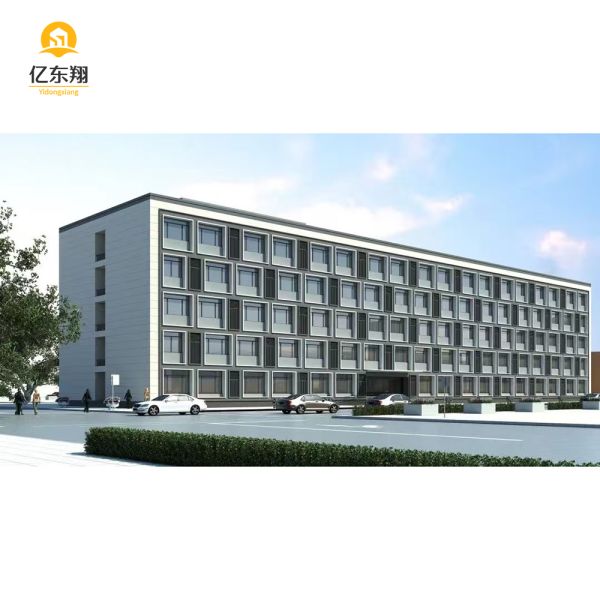 Q355B Multi-Story Steel Frame Building Construction with Thermal Insulation and 10-Year Warranty