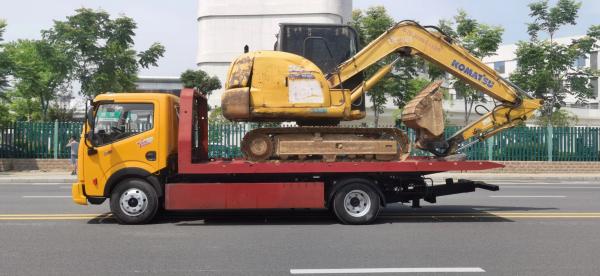 13 Ton Trailer Flatbed Recycling Truck for Sale, Japan 1SUZU ELF NPR 600P 5.6M Full Platform Flip Rescue Truck Flatbed Trailer