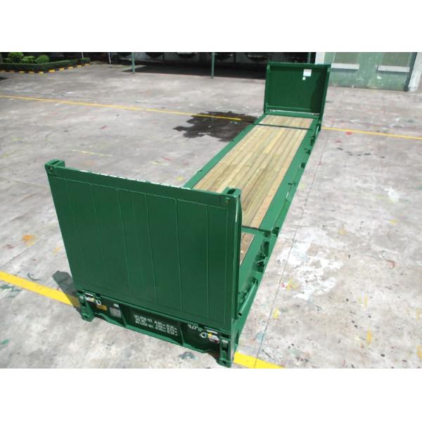 Transportation Equipment 40ft Flat Rack Container with Steel Fixed Corner Post Max Payload 47370KGS ISO Certified