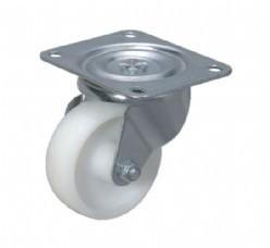 light duty 2  swivel white PP fat caster USA style,  3 inch rigid industry steel casters caster silver