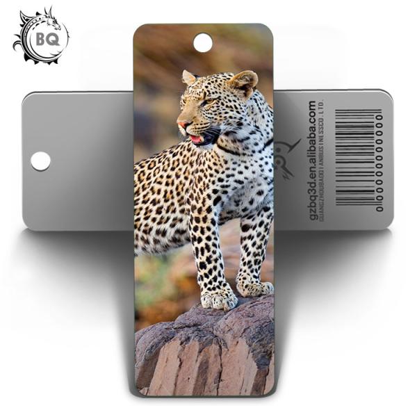 3d Animal Bookmark With Tassel Lenticular Flip 0.6mm PET For Books 5.6 x 15.3cm