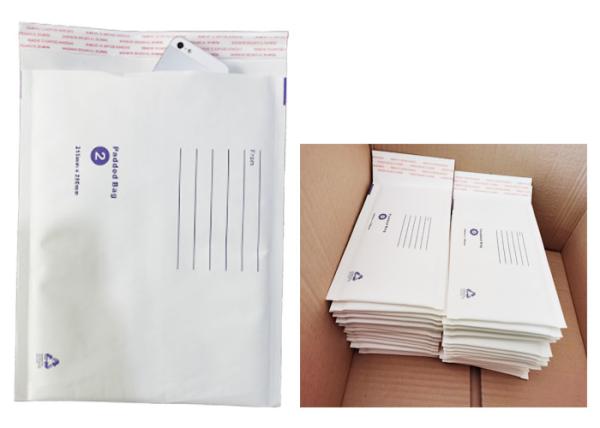 White Kraft 6x9 Inch Bubble Padded Mailers 2 Sided Protection