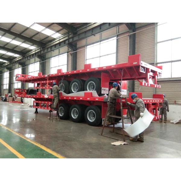 9.5 Meters 2 Axles Pipe Transport Trailer Commercial Semi Truck Type