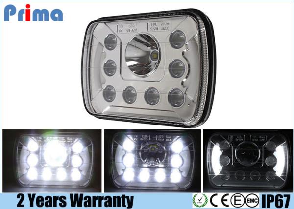 5 Inch X 7 Inch Led Car Headlights , 6 Inch X 7 Inch Jeep Wrangler Headlights