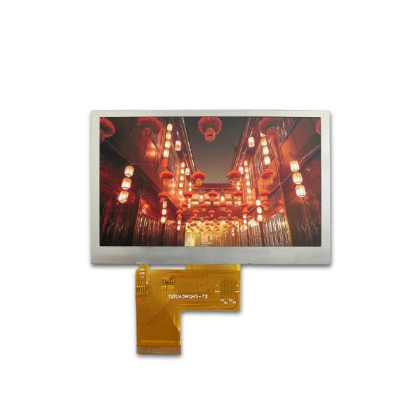 exposição de 800x480 ST7262E43 IC 700nits IPS TFT LCD 4,3 polegadas com relação do RGB