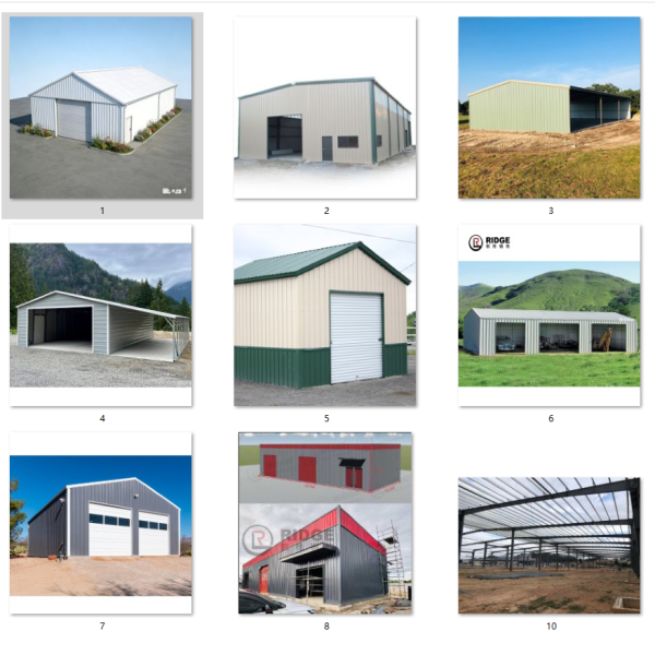 Prefabricated Windproof Industrial Steel Structure Warehouse for Apartment Office Park School Mall Storm Resistant Storage