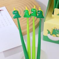 Cute Dinosaur Black Ink Pens,Cartoon Fun Kawaii Writing Gel Pens Pour Les Enfants fournitures scolaires de bureau,16 pièces