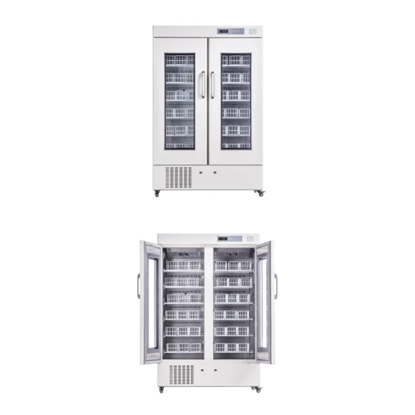 304 Stainless Steel 658L Vertical Blood Bank Refrigerator – 4°C For Blood Sample Storage