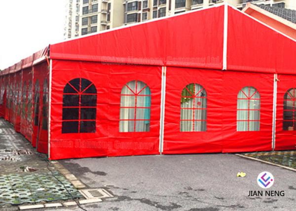 Red Aluminum Truss Roof Systems , Beautiful Dj Lighting Truss Systems Tent With Air Condition