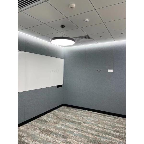 PET Fiber Decorative Soundproof Wall Panel Eco Friendly
