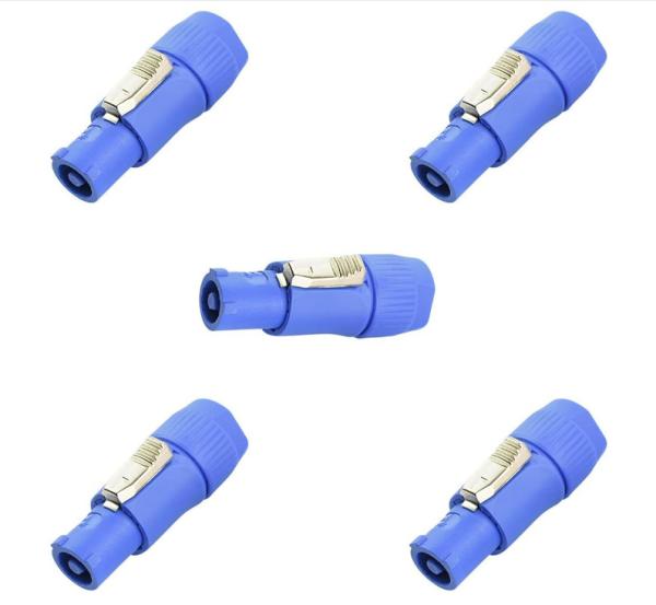 NAC3FCA PowerCON tête féminine de type A, bleue, entrée d'alimentation, 20A 250V CA, connecteur de verrouillage, adapté à l'éclairage de scène et aux équipements audio
