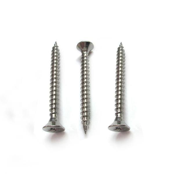 DIN7982 Flat Head Pozi Drive Cross Recess AISI 410 Stainless Steel Self Tapping Screws
