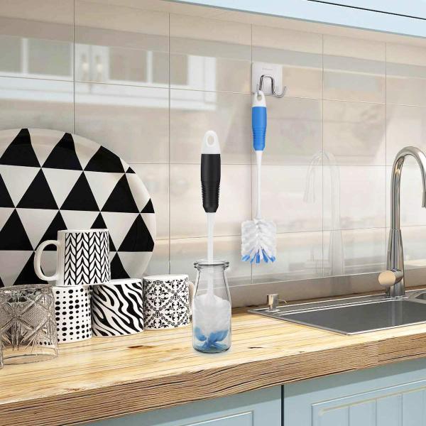 Бутылка домочадца Скруб щетинки Ннылон инструмента уборщика кухни щетки мягкие