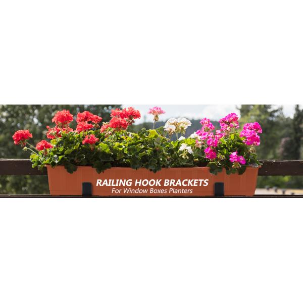 6-9 дюймов оконные ящики плантаторы современные наружные висячие растения стоят для садового декора