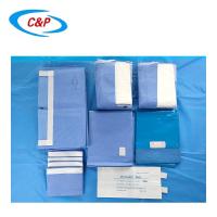 Spunlace no tejido Laparotomía desechable Pack Cirugía cortina universal