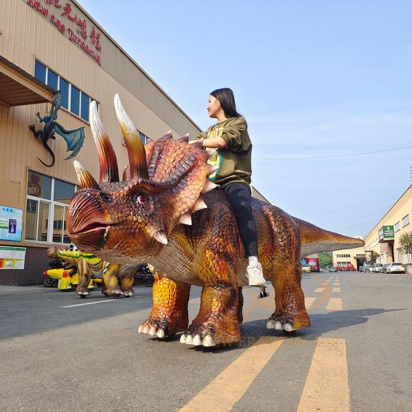 Simulation Electric Brachiosaurus Walking Animatronic Dinosaur Ride for Kids