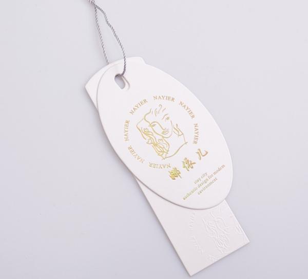 Sustainable Recycled Paper Hang Tag SGS Certificate For Garment