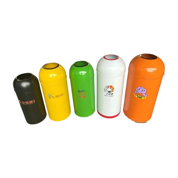 Commercial Round Stainless Steel Bullet Bins for Coffee Shops Large Capacity Colours Metal Bins