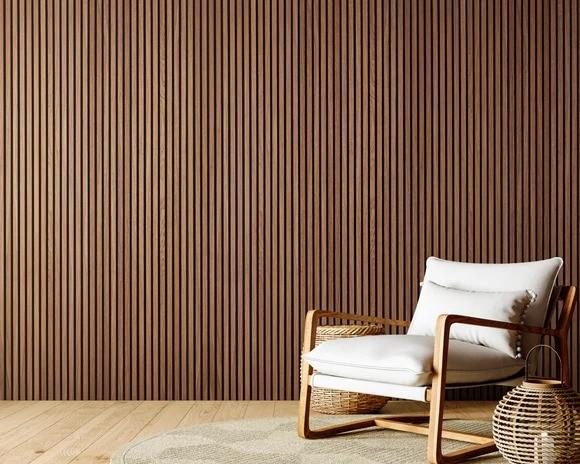 MQ Panneaux muraux en bois 3D Panneaux acoustiques pour la décoration intérieure des murs Panneau en bois flotté Panneau arrière en feutre insonorisé