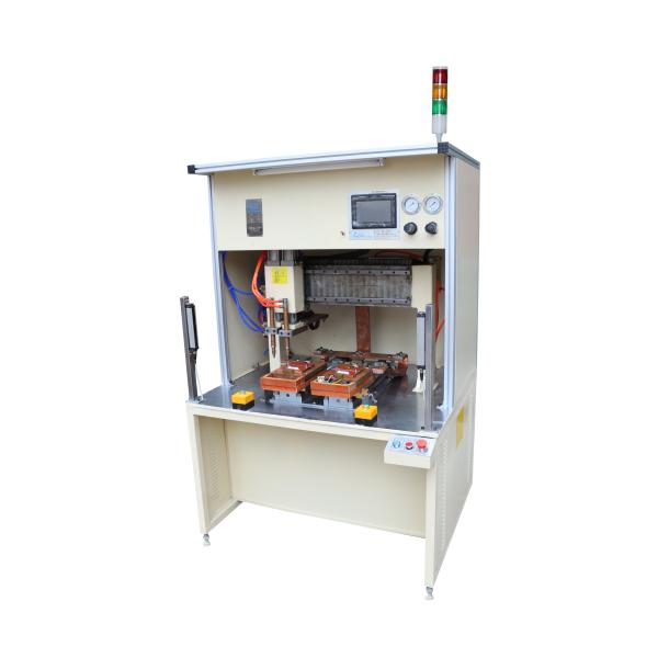 máquina de soldadura 100KVA automática para o tubo de alumínio do aquecimento da parte inferior da bandeja