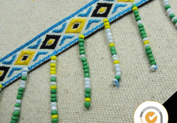 Elegant Fashion Tassel Curtain Decoration beaded Trim Fringe, curtain tassels plastic beaded tassels curtains