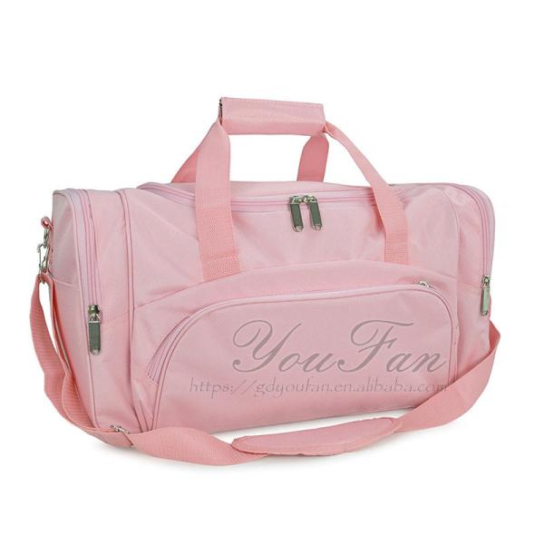 Premium Women'S Sports Duffle Bag Pink Color With Detachable Shoulder Strap