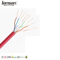 Tornado Cat6 UTP Lan Cable Roll de 4 pares 0.57mm porque cruz do PE de 305m protegida
