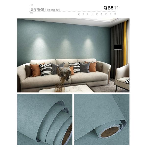 Papel de pared de tela azul rosa Papel de pared de tela impermeable para pared