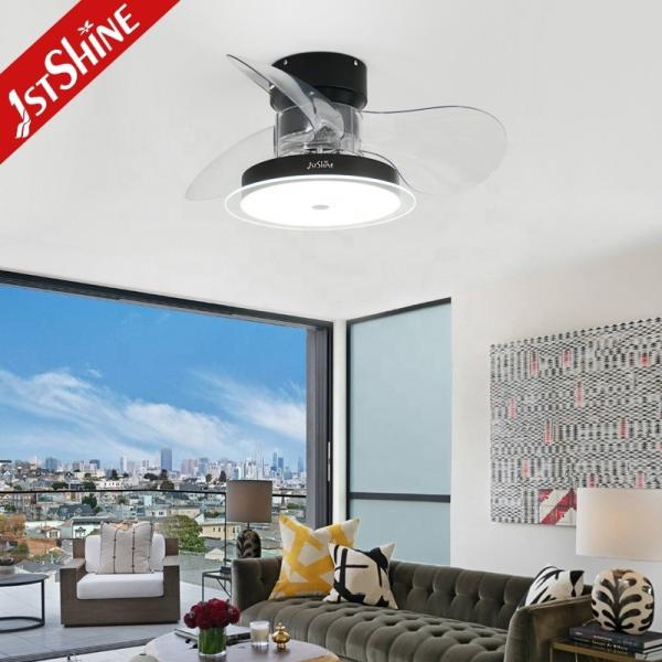 30 polegadas LED iluminação ventilador de teto 3 ABS claras lâminas Vento suave e APP Switch estilo 2-