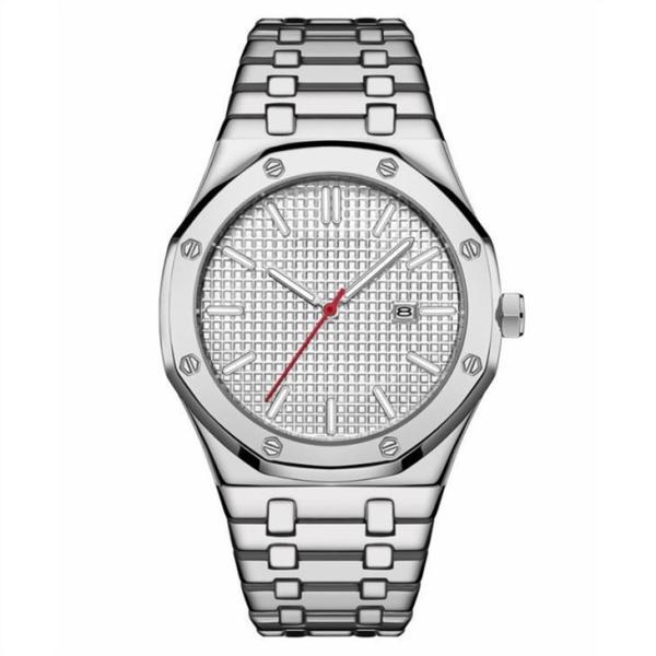 Men Stainless Steel Business Watch Waterproof Calendar Quartz Watch